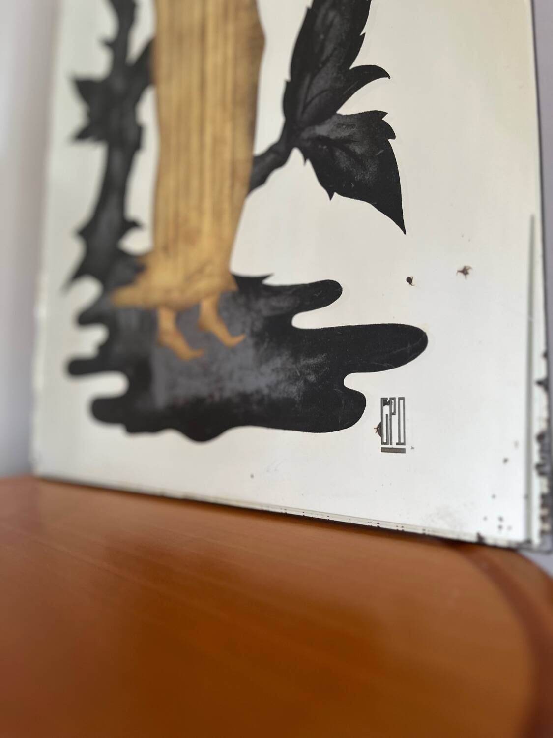 Miroir en verre églomisé