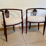 Fully restored Art Deco armchairs from 1930