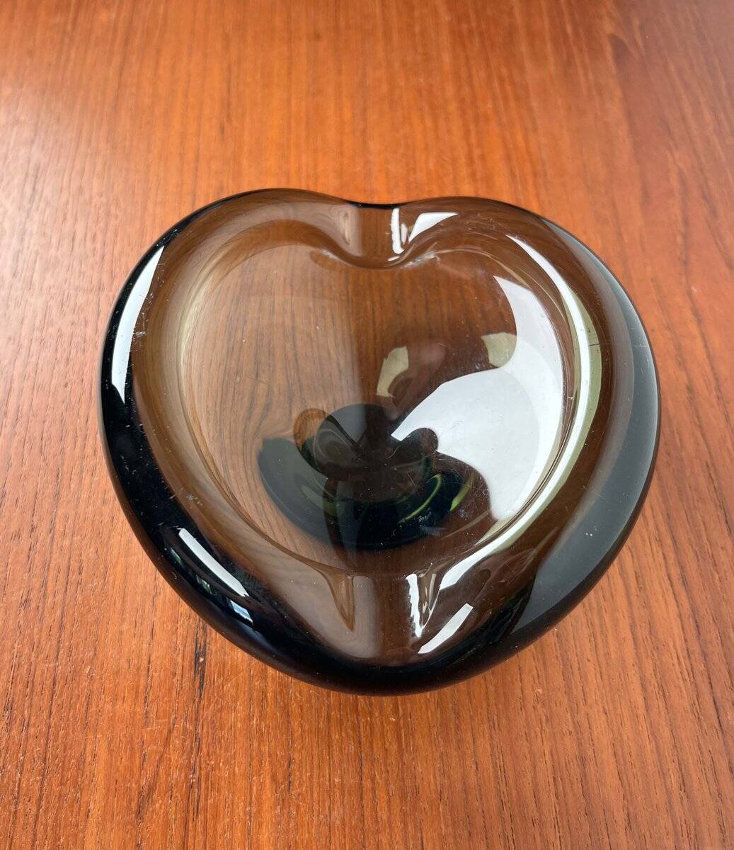 Mid-Century Danish Glass Ashtray by Per Lütken for Holmegaard, 1962