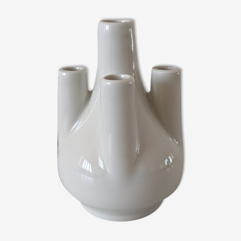 Vase soliflore 5 stems white