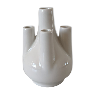 Vase soliflore 5 stems white