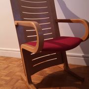 Fauteuil en bois design danois signé
