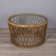 Vintage 1970s Italian design bamboo coffee table