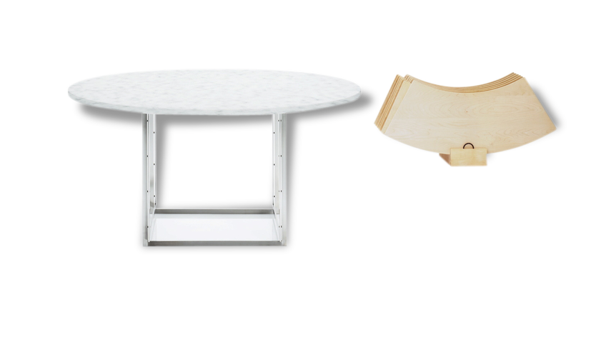 Kp54 + 54 A Poul Kjærholm Dining table