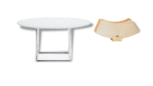 PK54 + 54A Poul Kjaerholm Dining table