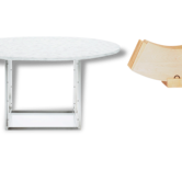Kp54 + 54 A Poul Kjærholm Dining table