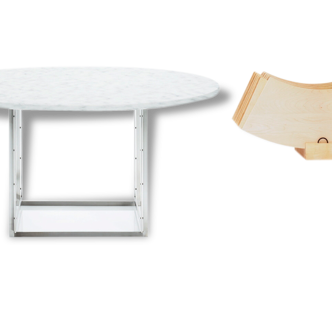 Kp54 + 54 A Poul Kjærholm Dining table