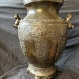 Chinese bronze baluster vase