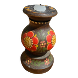 Old painted candle holder
