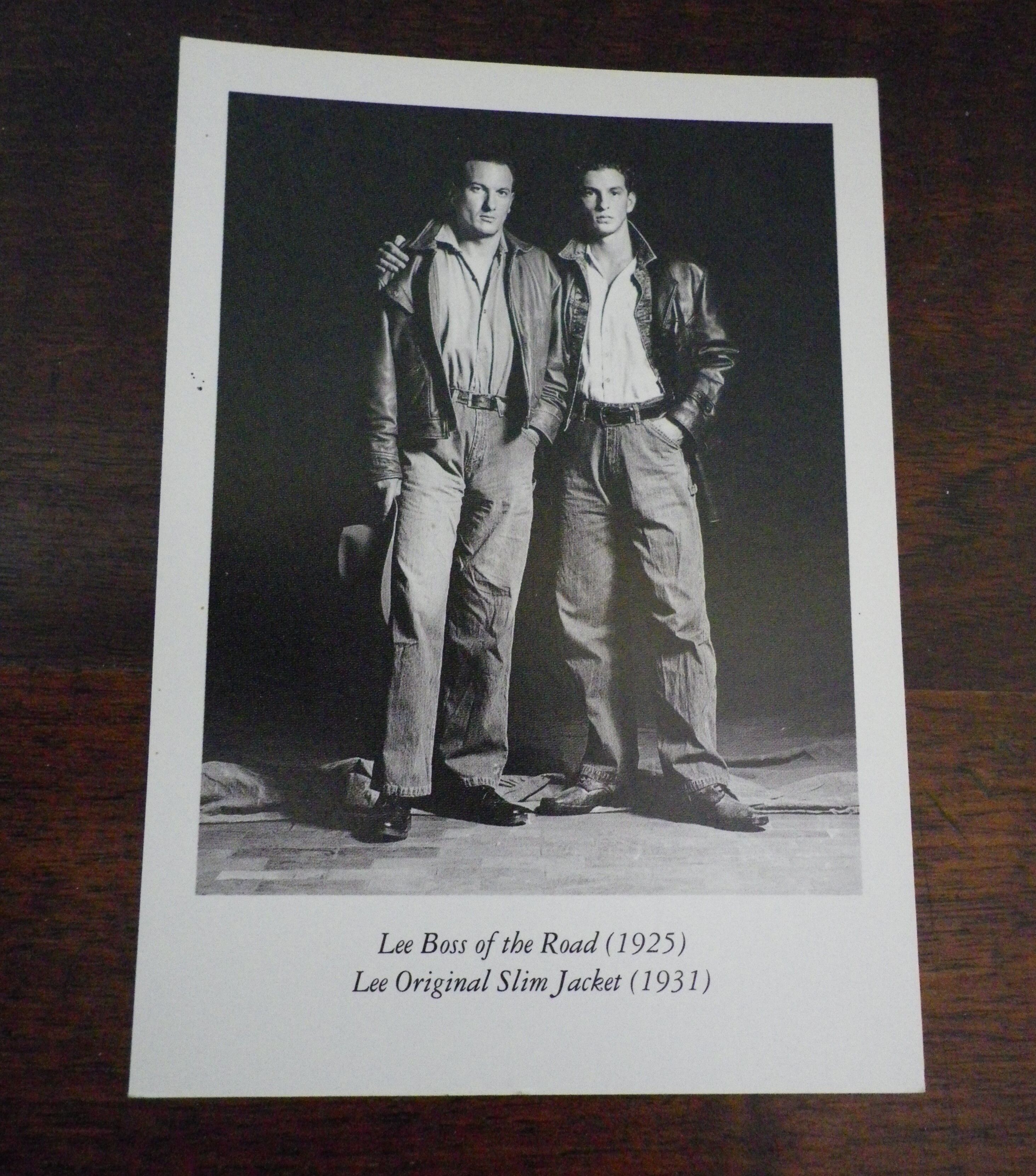 4 photographs/postcards, limited edition of 1992, in black and white