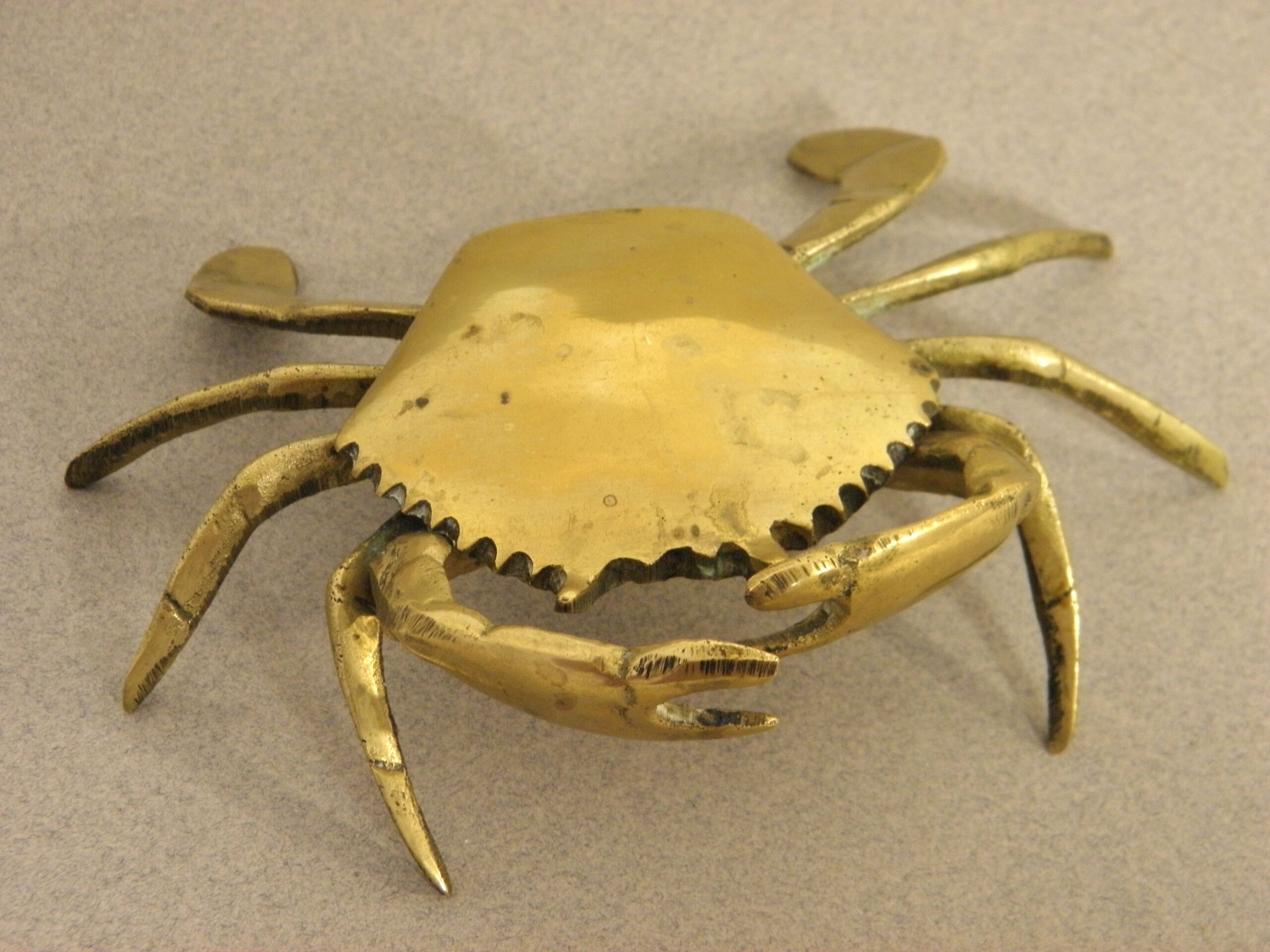 Crab ashtray in brass 1970