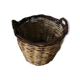 Basket round base two handles old lady jeanne strapping
