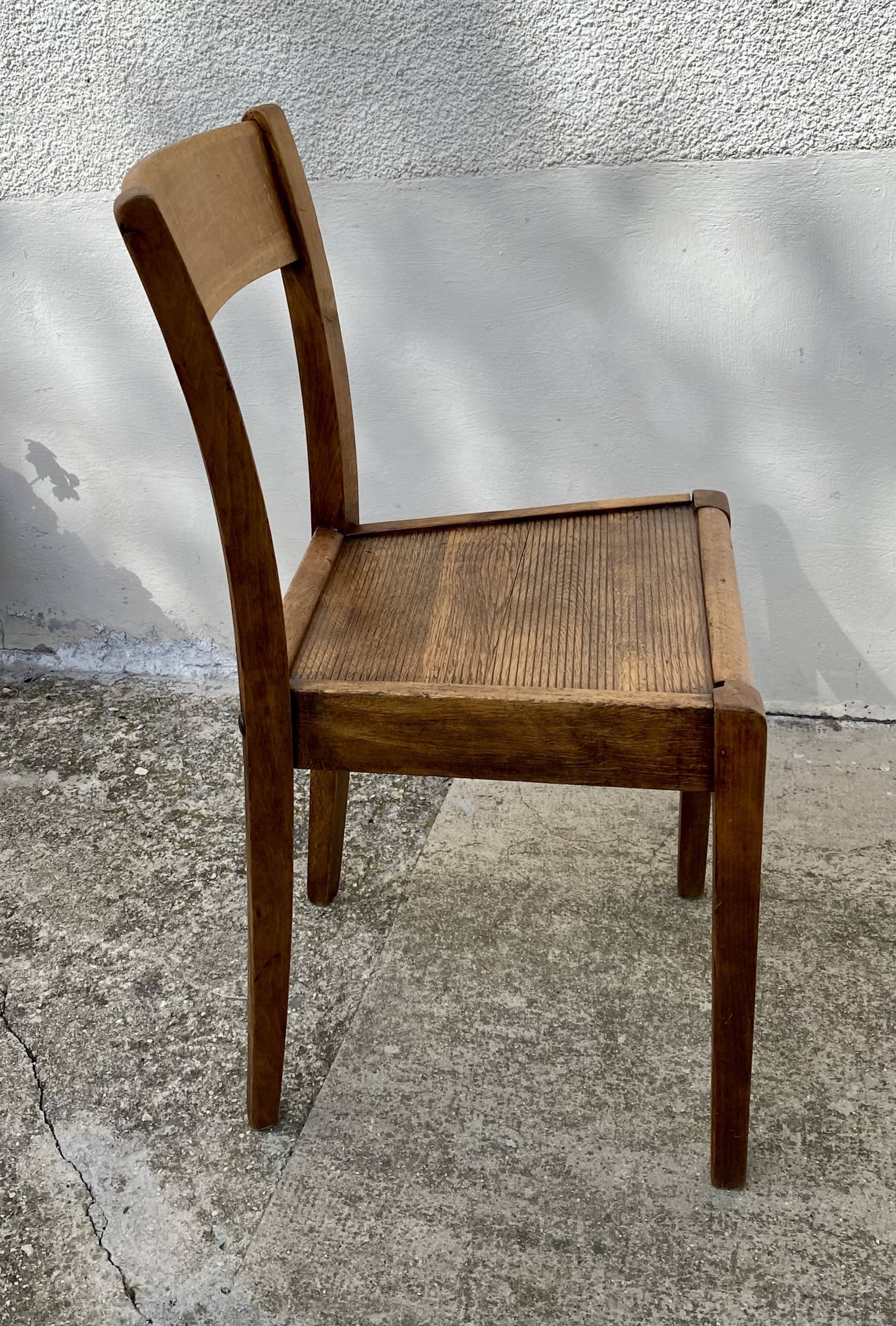 Paire de chaises bistro reconstruction vintage 1940