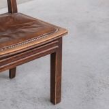 6 chaises de salle à manger en chêne déco