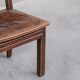 6 French deco oak dining chairs