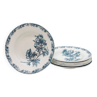 6 Soup Plates “St-Amant- Grands Établissements Céramique”