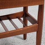Midcentury Danish hallway chest and planter in teak by Arne Wahl Iversen for Vinde Møbelfabrik