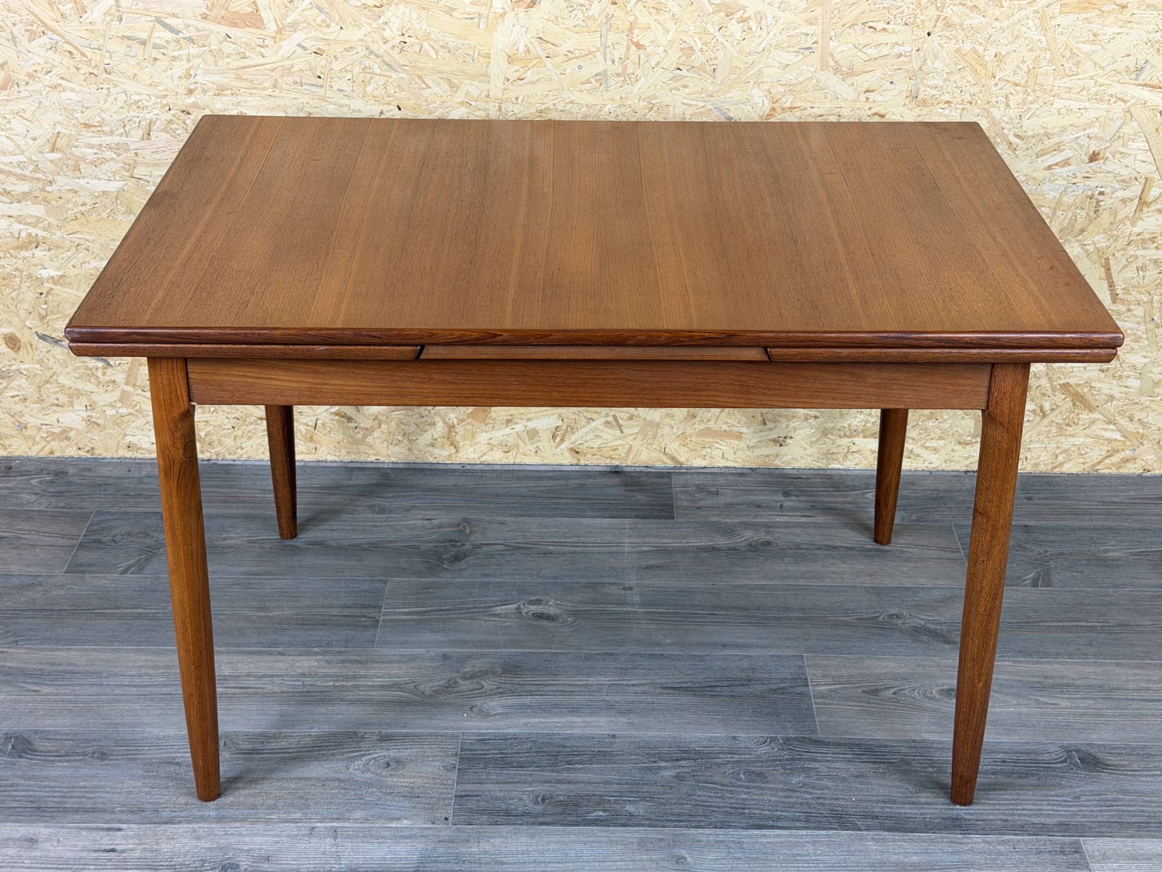 1960s 1970s Teak Dining Table Danish Modern Design Denmark