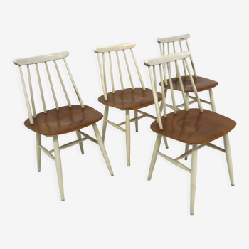 Set de 4 chaises "Fanett", Ilmari Tapiovaara, Suède, 1960