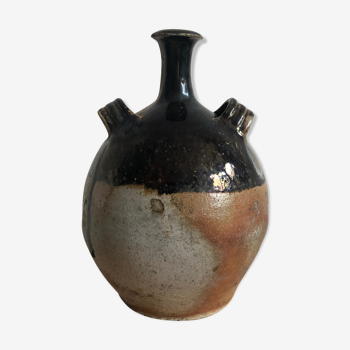 Old glazed terracotta jar