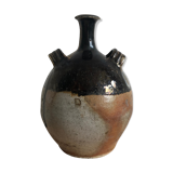 Old glazed terracotta jar