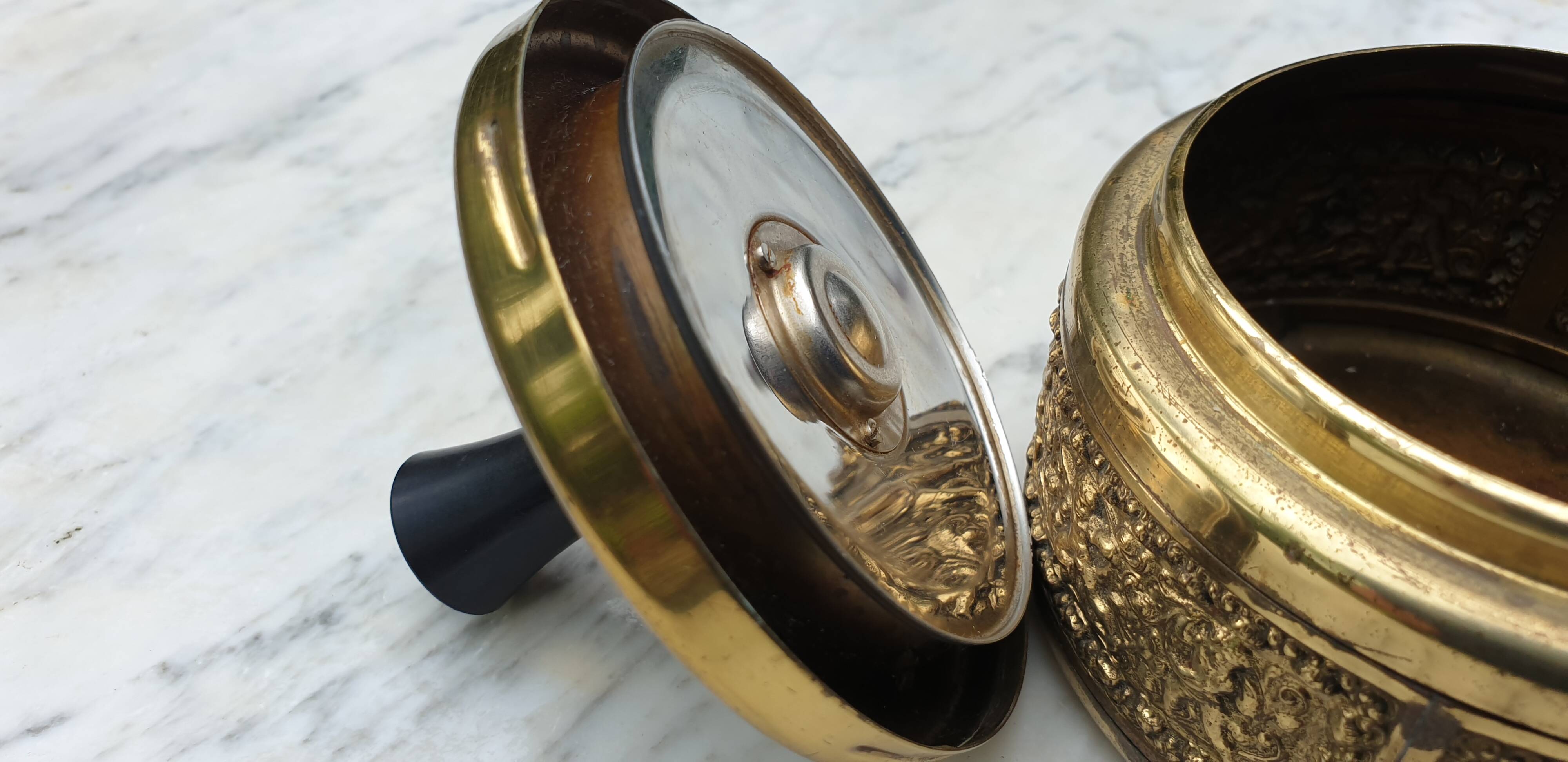 Ehrard Schleuderascher brass wheeled ashtray 1960s