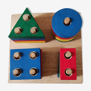 Educational game for wooden children