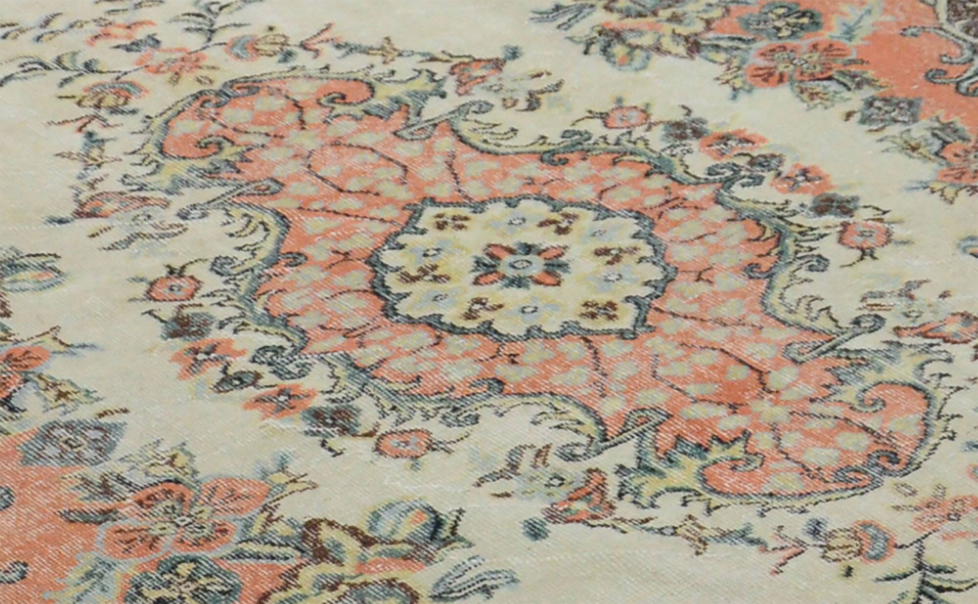 Turkish Anatolian Handmade Vintage Rug 289 cm x 175 cm