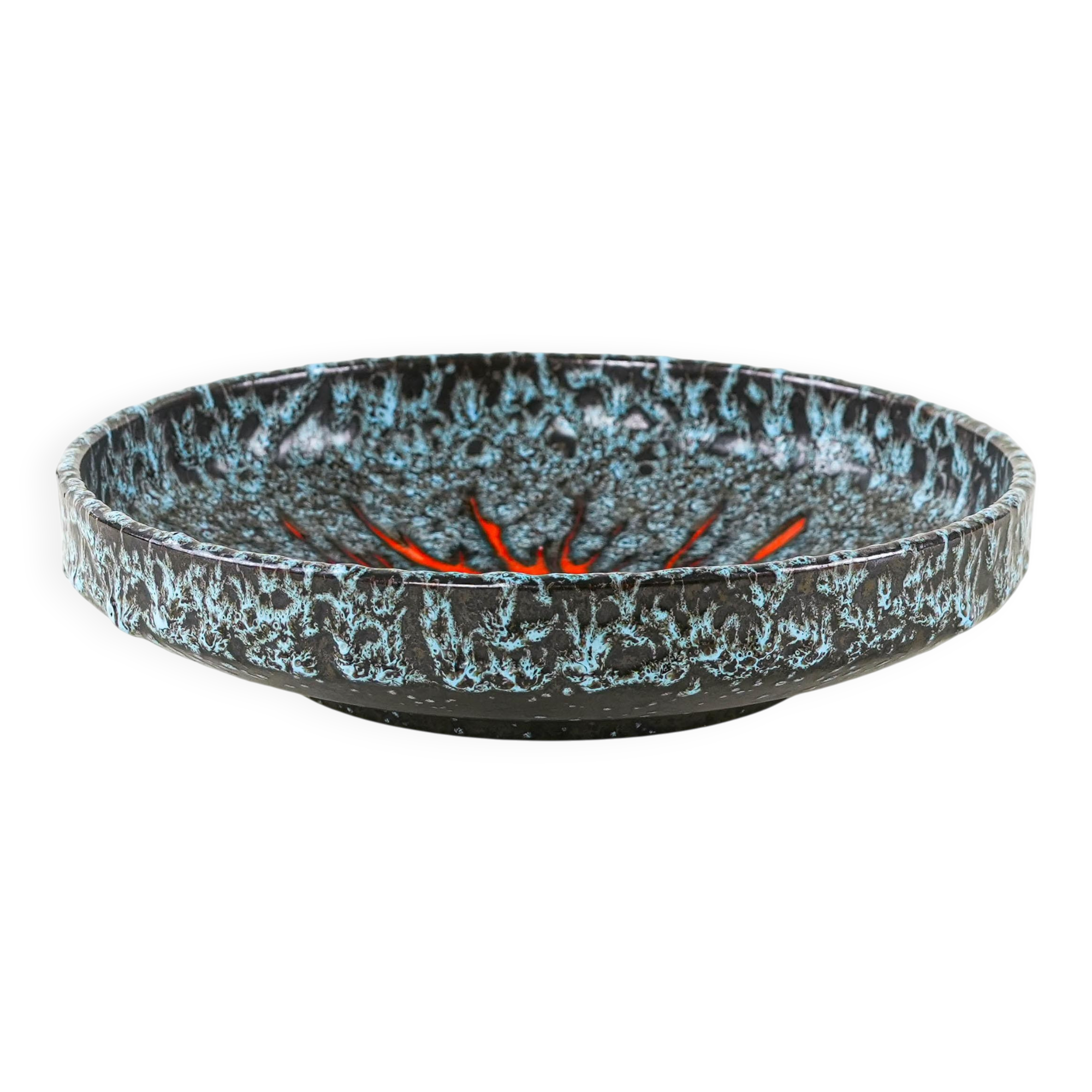 Ceramic plate, German design, 1960s, made in West Germany