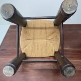 Brutalist low chair attributed to Charles Dudouyt, around 1940.