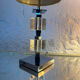 Lampe Art Déco chrome et cristal