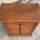 Small workshop cabinet with four drawers, mahogany finish and lined interiors.