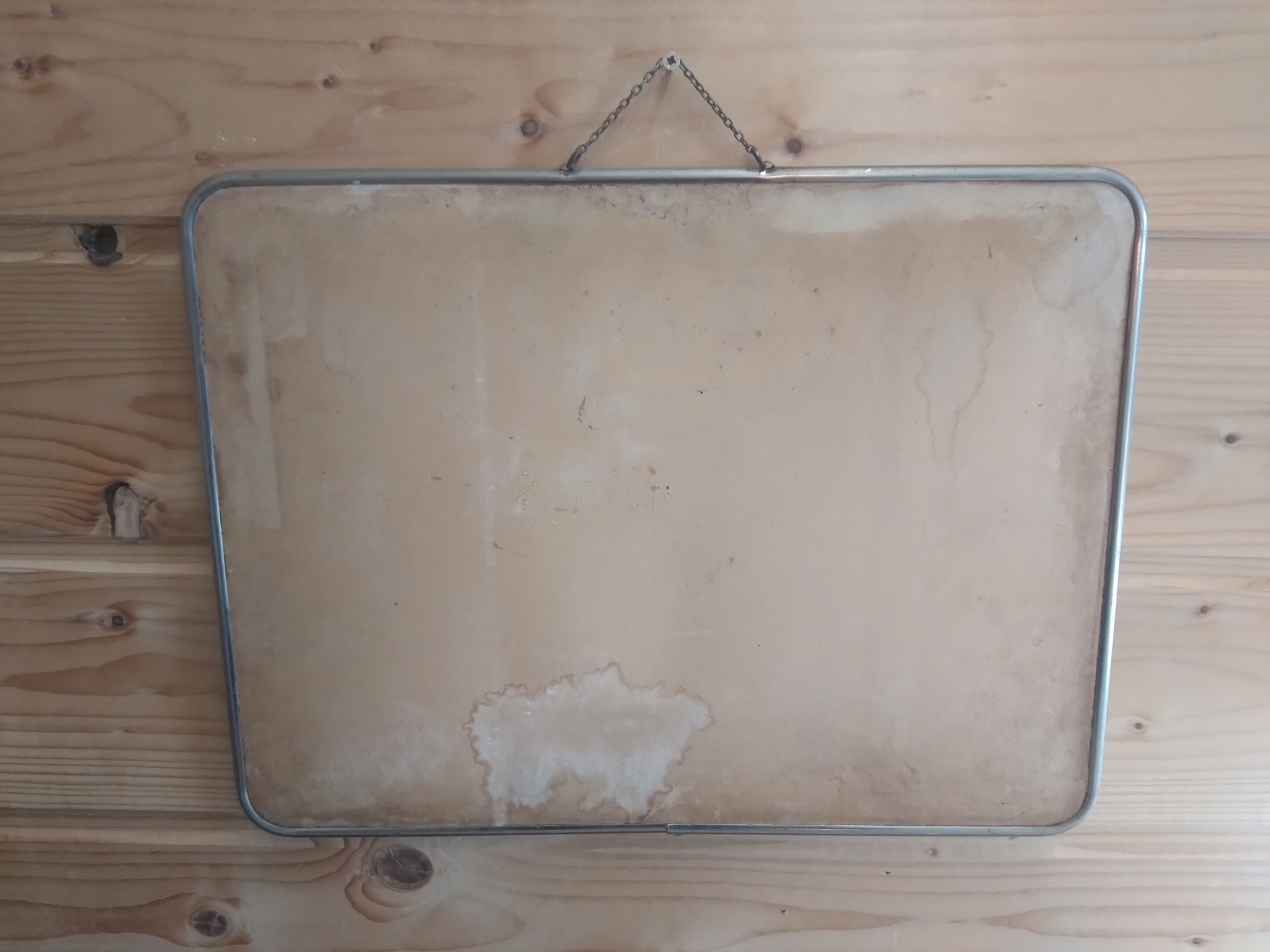 Old barber mirror, 40x30 cm