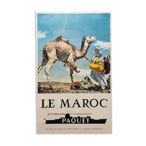 Affiche publicitaire - chameau