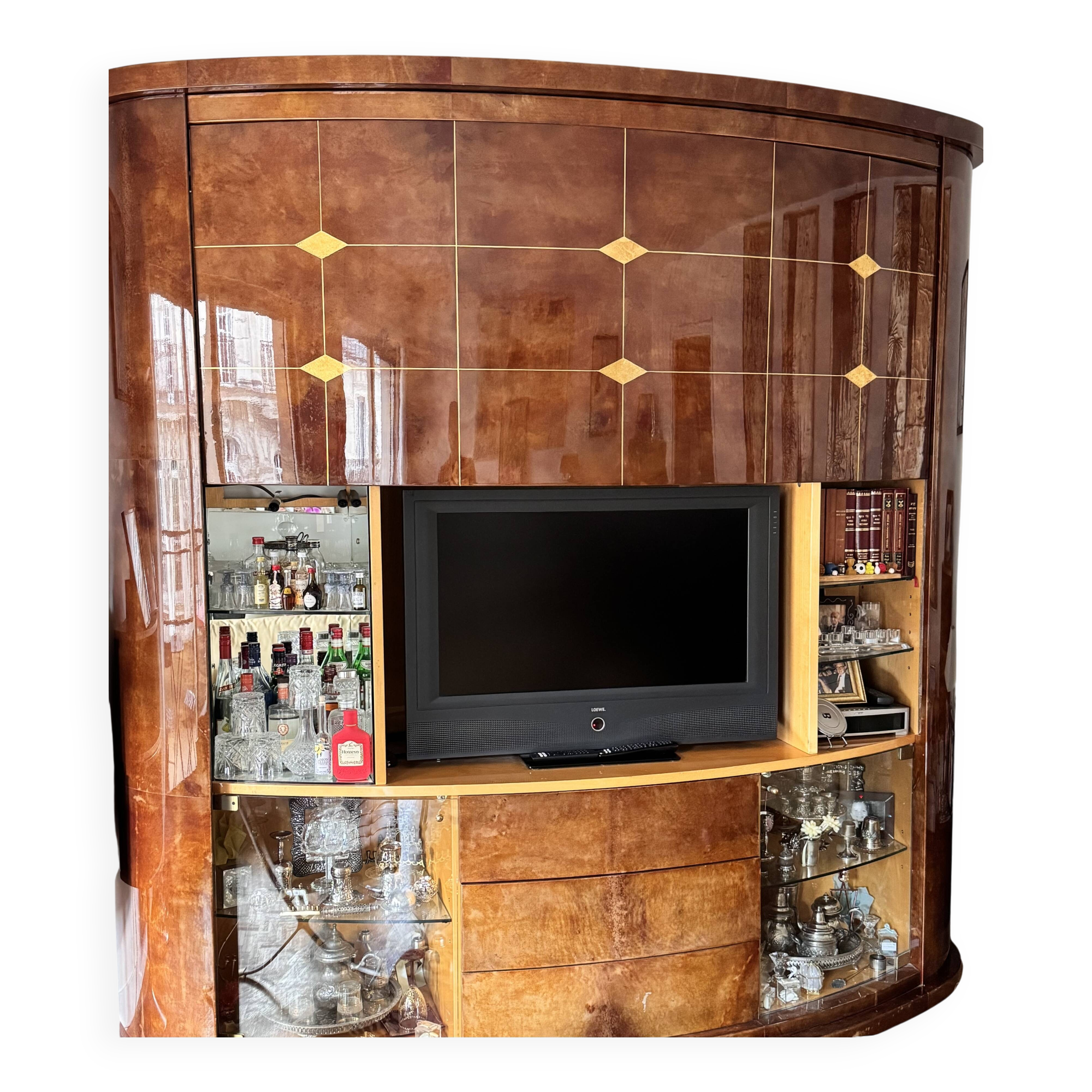 Important Art Deco Bar Cabinet House Roméo