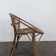 Bamboo and rattan armchair