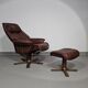 Relax / lounge chair / ottoman / Hjellegjerde Møbel / Sweden Recliner