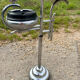 Art Deco ashtray, chrome and Bakelite by Demeyere, Belgium, 1930s.