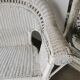Wicker bench, rattan