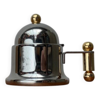 Sugar bowl from the Kontessa series, Italian postmodern design by Vev Vigano, 1980s.