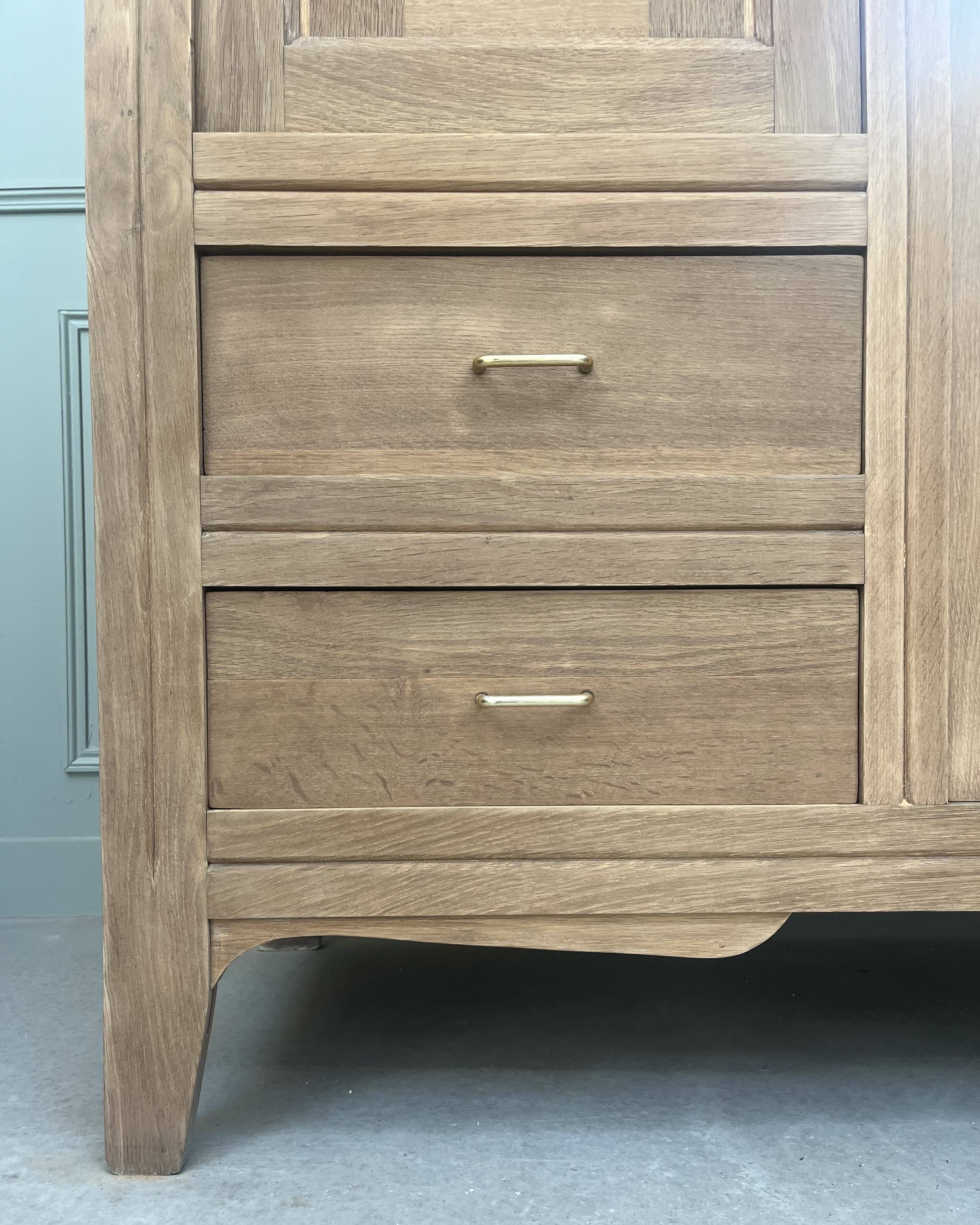 Wardrobe with two doors and mirror (renovated)