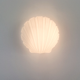 Pair of Vintage Shell-Shaped Opaline Glass Wall Lamps from Limburg, 1970s