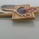 Bronze enamelled cross