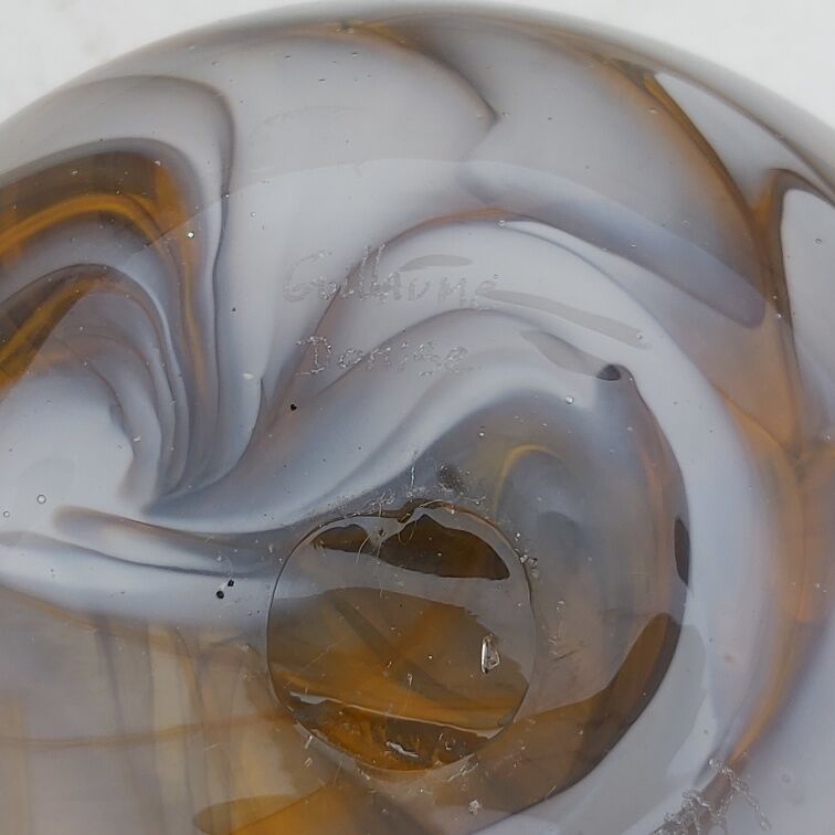 Glass cup blown Guillaume Domise Halle du Verre