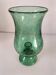 Mint green bubbled glass photophore – Biot glassware
