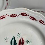 8 vintage plates L'amandinoise