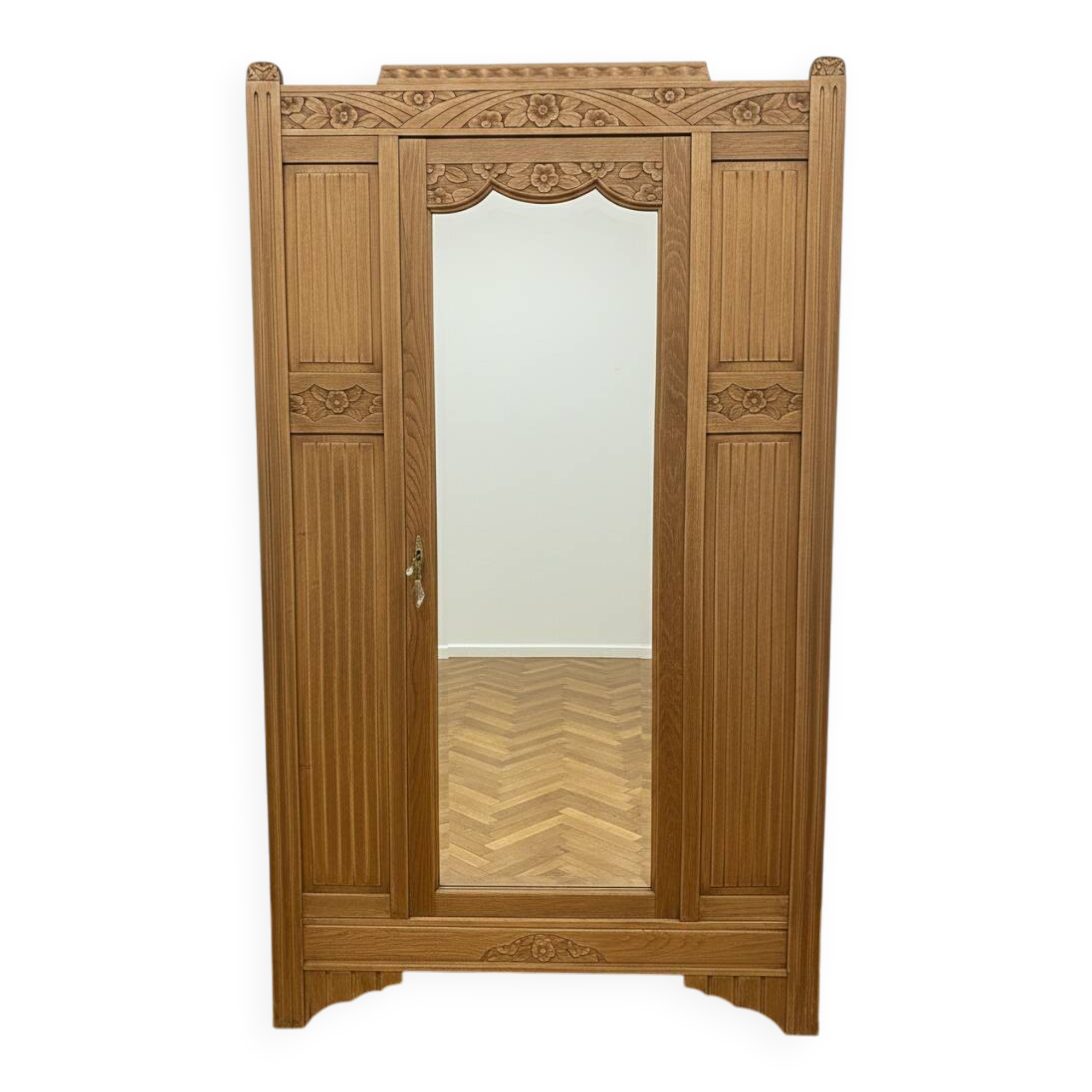 Art Deco wardrobe with mirror