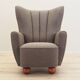 Fauteuil lounge, design scandinave, production : Danemark