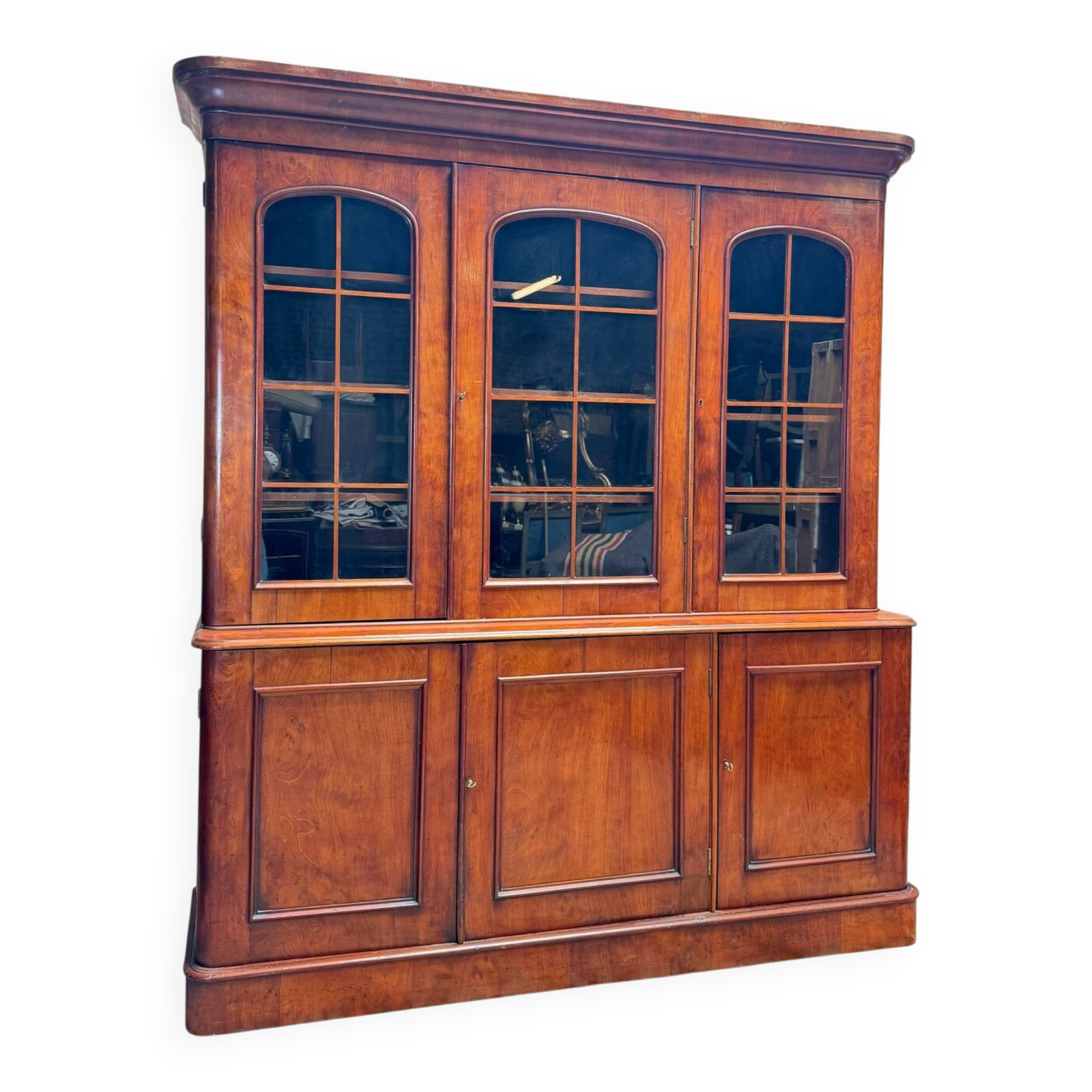 Bibliothèque en acajou du XIX eme siècle