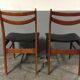 Pair of exotic wooden scandinavian chairs